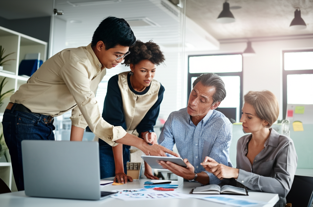 The Kreativs team collaborating